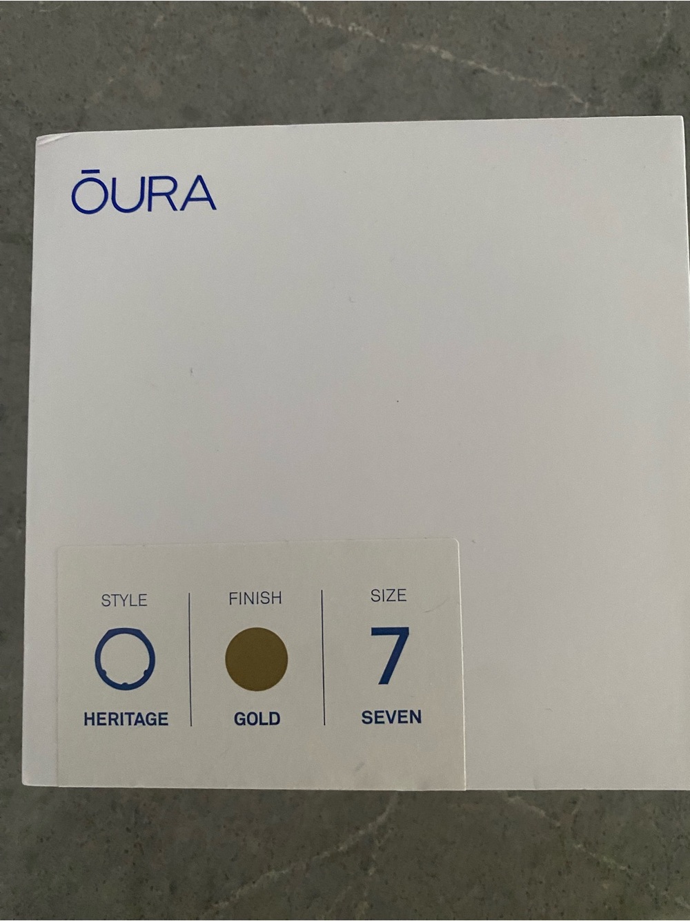 Oura Gold Gen3 Heritage size 7
